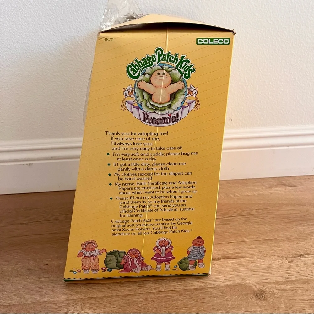 Vintage‎ RARE 1985 Coleco Cabbage Patch Kids In Box W/Certificate Helena Kirstie